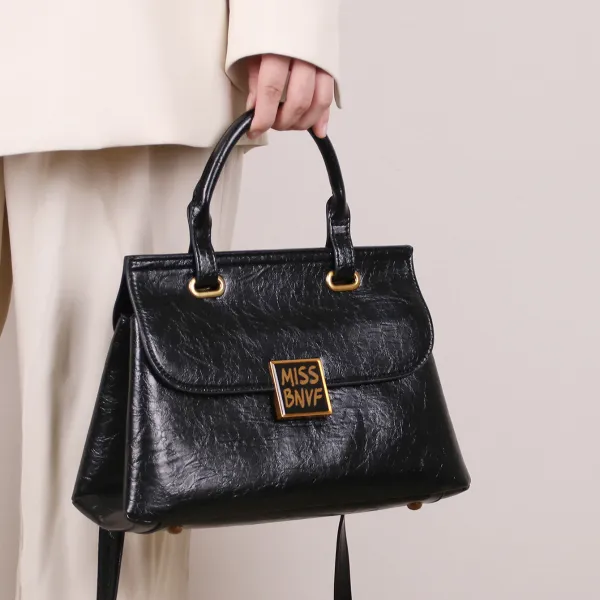 HIGH-QUALITY TEXTURED WAXED LEATHER WOMEN'S BAG GB-0737B